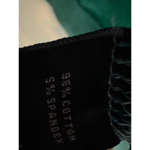 Vintage Y2K BCBG Max Azria Womens Medium Green Zip Hoodie Rhinestone Logo Cotton - Picture 3 of 7